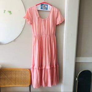 madewell ruffle gingham dress 💖